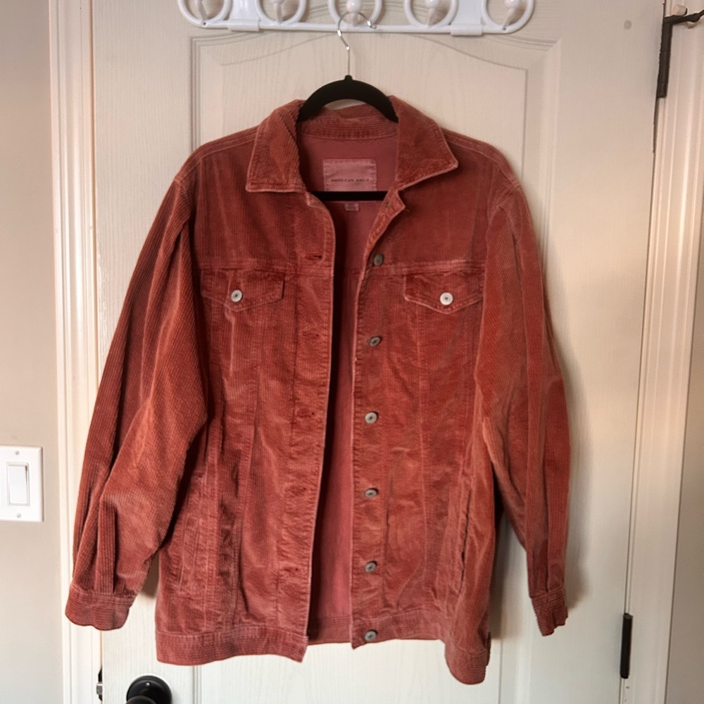American Eagle Outfitters Pink Corduroy Jacket